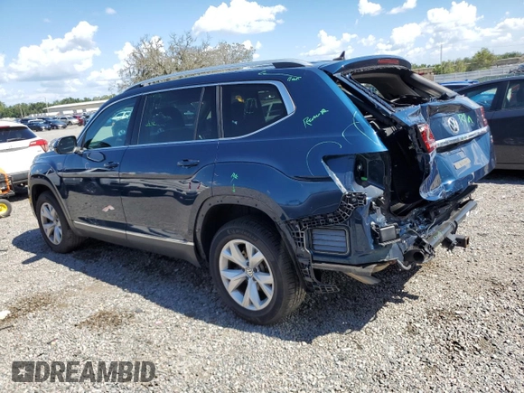 2018 Volkswagen Atlas SEL Premium z VIN 1V2NR2CA6JC577688, wystawiony jako Copart lot #60800465 z przebiegiem 82 841 mil mil oraz Szkoda całkowita • Salvage title. Historia ofert i sprzedaży dostępna na DreamBid. Obrazek 2.