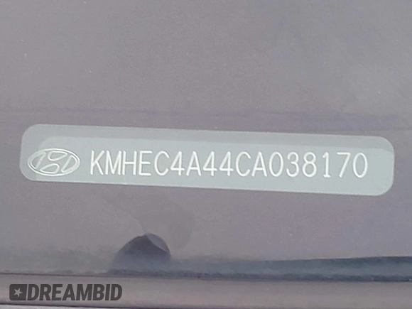 2012 Hyundai Sonata Hybrid with VIN KMHEC4A44CA038170, listed as a IAAI auction lot 41945015 with 90,404 mi miles and . Bid and sale history available at DreamBid. Image 9.