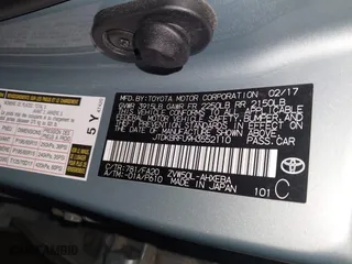 2017 Toyota Prius Two with VIN JTDKBRFU9H3552110, listed as a IAAI auction lot 41535428 with 49,354 mi miles. Bid and sale history available at carsss.com. Image 9.