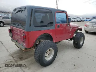 1998 Jeep Wrangler Sport with VIN 1J4FY19S7WP775578, listed as a Copart auction lot 43420485 with 157,316 mi miles and Salvage Title. Bid and sale history available at carsss.com. Image 3.