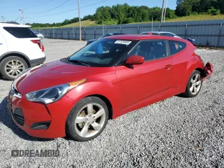 2013 Hyundai Veloster w/Black Int with VIN KMHTC6AD2DU126699, listed as a Copart auction lot 57329805 with 85,303 mi miles and Salvage title. Bid and sale history available at DreamBid. Image 1.