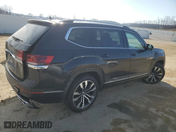 2022 Volkswagen Atlas SEL Premium R-Line with VIN 1V2FR2CA1NC515397, listed as a Copart auction lot 48881985 with 14,071 mi miles and Salvage title. Bid and sale history available at DreamBid. Image 3.
