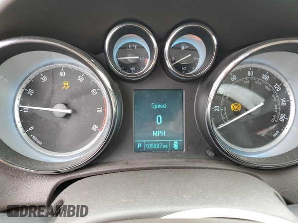 2014 Buick Verano Group with VIN 1G4PS5SK7E4218730, listed as a Copart auction lot 57445275 with 105,907 mi miles and Salvage title. Bid and sale history available at DreamBid. Image 9.
