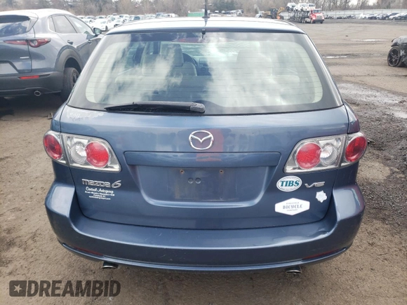 2006 Mazda 6 S Sport VE with VIN 1YVHP82D865M04666, listed as a Copart auction lot 51574375 with 130,021 mi miles and Salvage Title. Bid and sale history available at carsss.com. Image 6.