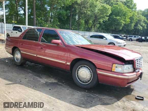 1999 Cadillac DeVille DHS z VIN 1G6KE54Y1XU727497, wystawiony jako Copart lot #56031715 z przebiegiem 76 245 mil mil oraz Szkoda całkowita • Salvage title. Historia ofert i sprzedaży dostępna na DreamBid. Obrazek 4.