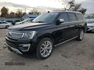 2019 Ford Expedition Max Platinum z VIN 1FMJK1MTXKEA57820, wystawiony jako Copart lot #82430554 z przebiegiem 74 363 mil mil oraz Szkoda całkowita • Salvage title. Historia ofert i sprzedaży dostępna na DreamBid. Obrazek 1.
