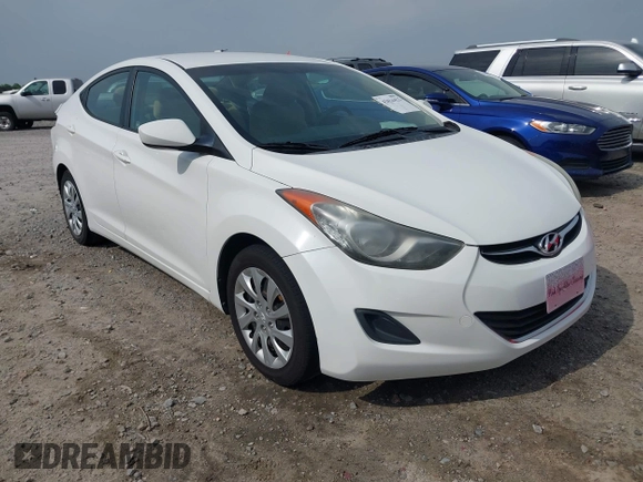 2011 Hyundai Elantra GLS with VIN 5NPDH4AE3BH033821, listed as a IAAI auction lot 42034422 with 222,069 mi miles. Bid and sale history available at carsss.com. Image 1.