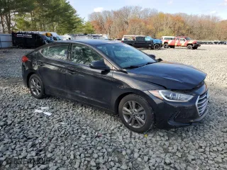 2017 Hyundai Elantra SE with VIN 5NPD84LF4HH172905, listed as a Copart auction lot 52244855 with 46,476 mi miles and Salvage Title. Bid and sale history available at carsss.com. Image 4.