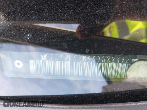 2005 Chevrolet Impala LS with VIN 2G1WH52K559388492, listed as a IAAI auction lot 42098694 with 184,494 mi miles and . Bid and sale history available at DreamBid. Image 9.