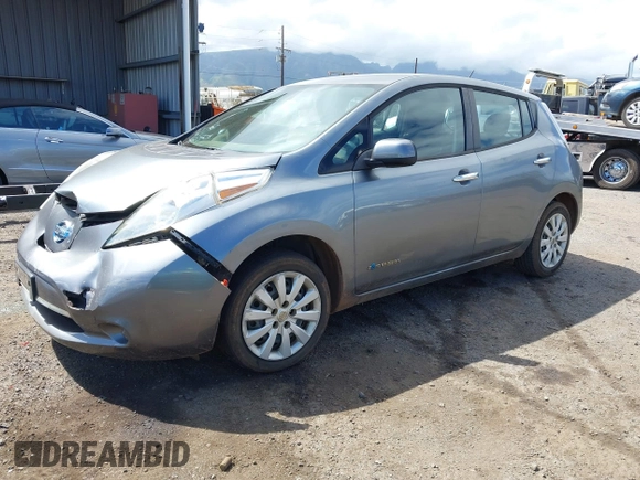 2015 Nissan LEAF SV with VIN 1N4AZ0CP5FC328708, listed as a IAAI auction lot 41679057 with 104,405 mi miles. Bid and sale history available at carsss.com. Image 21.