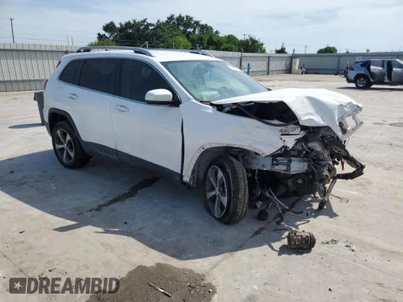 2019 Jeep Cherokee Limited with VIN 1C4PJLDB1KD346191, listed as a Copart auction lot 56787685 with Not provided miles and Salvage title. Bid and sale history available at DreamBid. Image 4.
