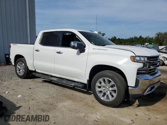2021 Chevrolet Silverado 1500 LTZ with VIN 3GCUYGED3MG406404, listed as a Copart auction lot 54153355 with 108,149 mi miles and Salvage Title. Bid and sale history available at DreamBid. Image 4.