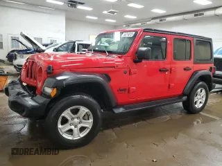 2022 Jeep Wrangler Unlimited Sport S z VIN 1C4HJXDG2NW152124, wystawiony jako Copart lot #55214015 z przebiegiem 36 063 mil mil oraz Szkoda całkowita • Salvage title. Historia ofert i sprzedaży dostępna na DreamBid. Obrazek 1.