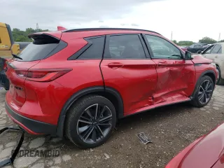2023 Infiniti QX50 Sport with VIN 3PCAJ5FB4PF122220, listed as a Copart auction lot 66588284 with 8,176 mi miles and Salvage Title. Bid and sale history available at DreamBid. Image 3.