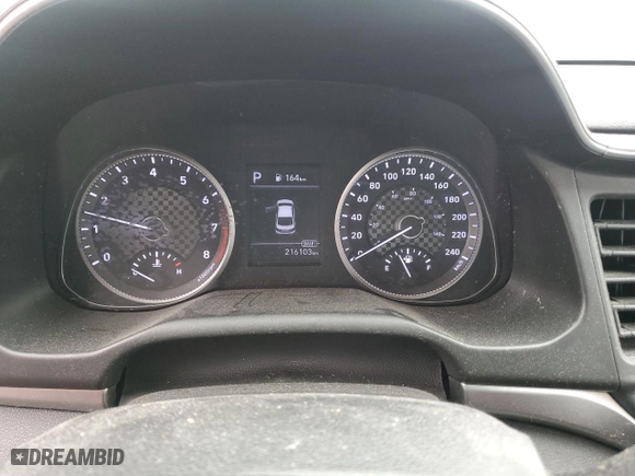 2019 Hyundai Elantra SEL with VIN KMHD84LF4KU858287, listed as a Copart auction lot 50207875 with 216,103 mi miles and Salvage Title. Bid and sale history available at carsss.com. Image 9.