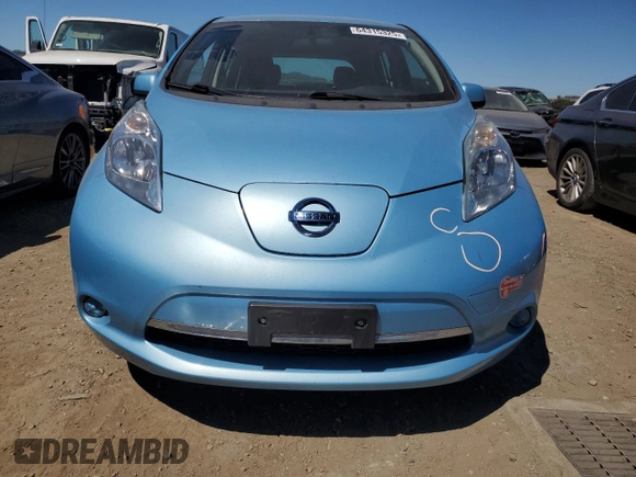 2015 Nissan LEAF S with VIN 1N4AZ0CP0FC310990, listed as a Copart auction lot 64315325 with 80,860 mi miles and Salvage title. Bid and sale history available at DreamBid. Image 5.