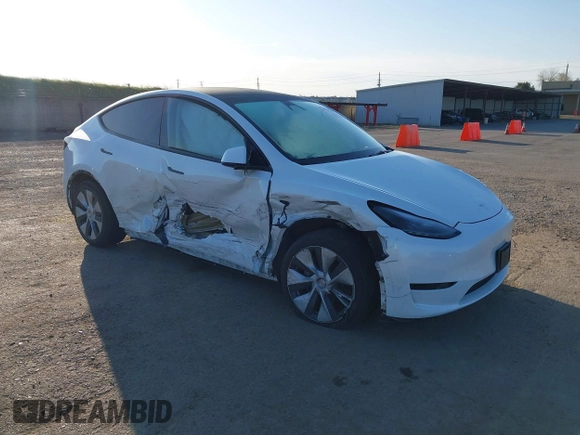 2023 Tesla Model Y Long Range with VIN 7SAYGDEE3PF817097, listed as a IAAI auction lot 41767294 with 64,047 mi miles and . Bid and sale history available at DreamBid. Image 1.