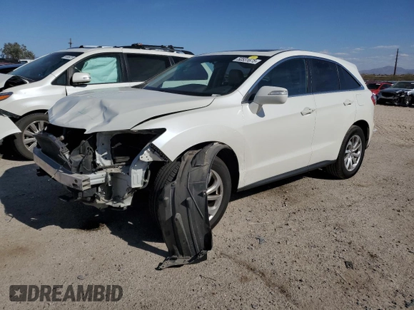 2016 Acura RDX Tech Pkg with VIN 5J8TB4H57GL009531, listed as a Copart auction lot 50531675 with 127,307 mi miles and Salvage Title. Bid and sale history available at carsss.com. Image 1.