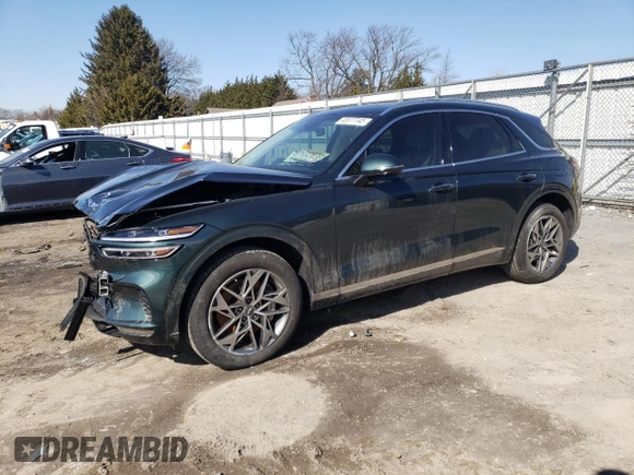 2023 Genesis GV70 2.5T with VIN KMUMADTB9PU081213, listed as a Copart auction lot 45577745 with 39,915 mi miles and Salvage Title. Bid and sale history available at carsss.com. Image 1.