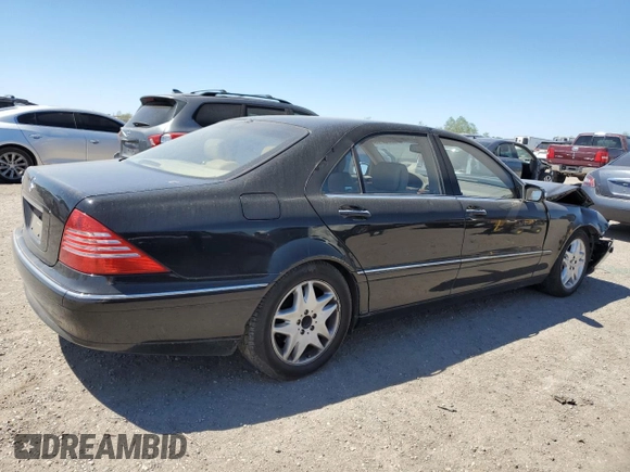 2003 Mercedes-Benz S 4.3L with VIN WDBNG70J23A369247, listed as a Copart auction lot 49880395 with Not Provided miles and Salvage Title. Bid and sale history available at carsss.com. Image 3.