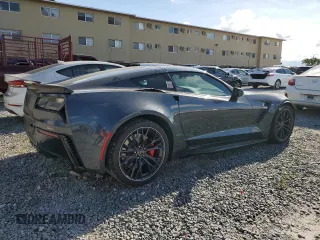2019 Chevrolet Corvette Z06 2LZ with VIN 1G1YR2D62K5603808, listed as a Copart auction lot 72584024 with 20,285 mi miles and Salvage Title. Bid and sale history available at carsss.com. Image 3.