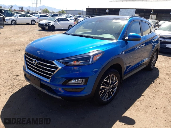 2019 Hyundai Tucson Ultimate z VIN KM8J3CAL7KU046342, wystawiony jako Copart lot #48224143 z przebiegiem 20 500 mil mil oraz . Historia ofert i sprzedaży dostępna na DreamBid. Obrazek 1.