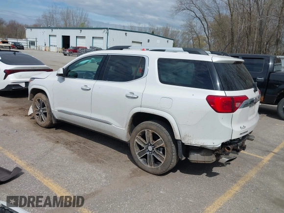 2017 GMC Acadia Denali with VIN 1GKKNXLS8HZ325734, listed as a IAAI auction lot 42097488 with 96,612 mi miles and . Bid and sale history available at DreamBid. Image 3.