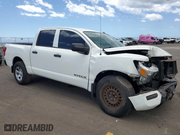 2021 Nissan Titan SV with VIN 1N6AA1EEXMN520000, listed as a Copart auction lot 72464284 with 58,470 mi miles and Non Repairable. Bid and sale history available at DreamBid. Image 4.