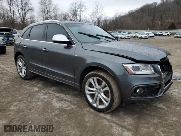2015 Audi SQ5 Premium Plus with VIN WA1CGAFP6FA134205, listed as a Copart auction lot 40572984 with 90,051 mi miles. Bid and sale history available at carsss.com. Image 4.
