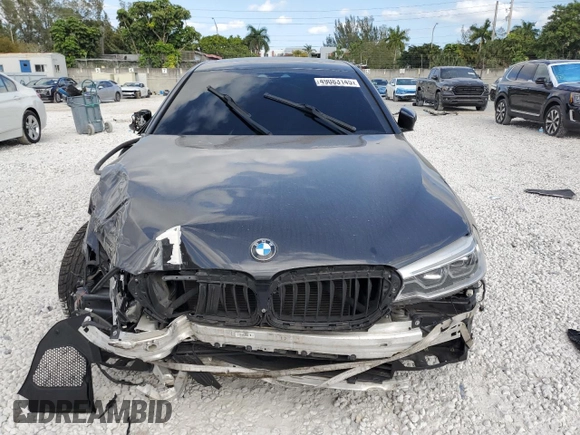 2017 BMW 5 Series 540i with VIN WBAJE5C39HG915941, listed as a Copart auction lot 49083145 with 85,511 mi miles and Salvage Title. Bid and sale history available at carsss.com. Image 5.