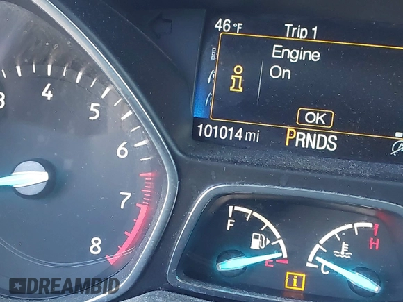 2017 Ford Escape SE with VIN 1FMCU9GD2HUE42101, listed as a IAAI auction lot 41898294 with 101,014 mi miles. Bid and sale history available at carsss.com. Image 15.