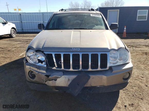 2005 Jeep Grand Cherokee Limited with VIN 1J4HR58N95C620285, listed as a Copart auction lot 47293465 with 120,993 mi miles and Salvage Title. Bid and sale history available at carsss.com. Image 5.
