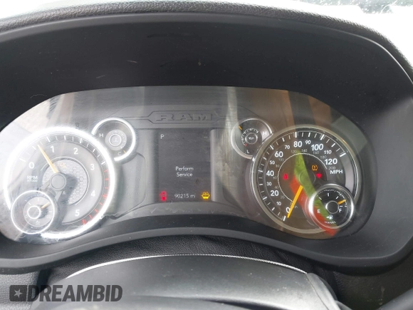 2019 Ram 2500 Big Horn with VIN 3C6UR5JL5KG703032, listed as a IAAI auction lot 41700190 with 90,215 mi miles. Bid and sale history available at carsss.com. Image 7.