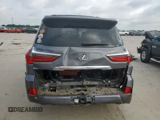 2017 Lexus LX 570 with VIN JTJHY7AX6H4237898, listed as a Copart auction lot 61805495 with 97,598 mi miles and Salvage title. Bid and sale history available at DreamBid. Image 6.