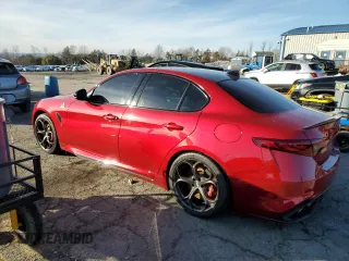 2023 Alfa Romeo Giulia Quadrifoglio with VIN ZARFAMEV2P7673589, listed as a Copart auction lot 85325654 with 14,944 mi miles and Salvage title. Bid and sale history available at DreamBid. Image 2.