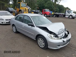 2005 Honda Civic LX with VIN 2HGES16595H523708, listed as a IAAI auction lot 40424176 with 60,593 mi miles and . Bid and sale history available at carsss.com. Image 1.