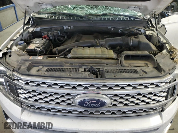 2020 Ford Expedition Max Platinum with VIN 1FMJK1MT9LEA38158, listed as a Copart auction lot 42392845 with 126,701 mi miles and Salvage title. Bid and sale history available at DreamBid. Image 12.
