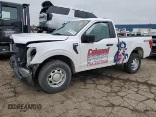 2021 Ford F-150 XL with VIN 1FTMF1E53MKE16788, listed as a Copart auction lot 57011155 with Not provided miles and Salvage title. Bid and sale history available at DreamBid. Image 1.