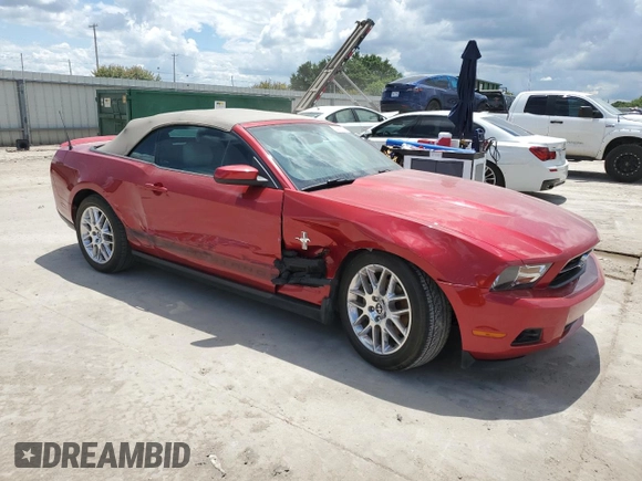 2012 Ford Mustang V6 with VIN 1ZVBP8EMXC5255516, listed as a Copart auction lot 54725125 with 125,901 mi miles and Salvage title. Bid and sale history available at DreamBid. Image 4.