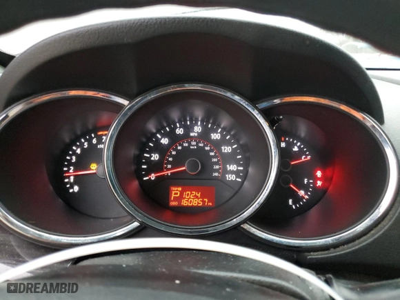 2013 Kia Sorento LX with VIN 5XYKT3A60DG370000, listed as a Copart auction lot 43350675 with 160,857 mi miles and Salvage Title. Bid and sale history available at carsss.com. Image 9.