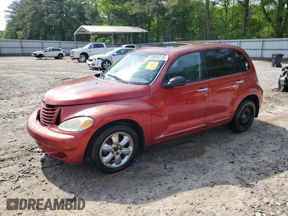 2003 Chrysler PT Cruiser Limited with VIN 3C8FY68B03T542491, listed as a Copart auction lot 53605315 with 105,912 mi miles and Salvage title. Bid and sale history available at DreamBid. Image 1.