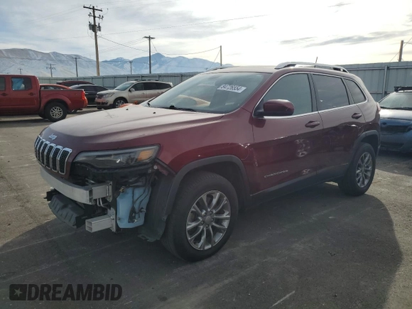 2019 Jeep Cherokee Latitude Plus with VIN 1C4PJMLB4KD477946, listed as a Copart auction lot 84726554 with 79,643 mi miles and Salvage Title. Bid and sale history available at carsss.com. Image 1.
