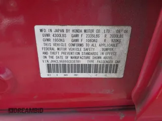 2006 Acura TSX z VIN JH4CL96866C038781, wystawiony jako IAAI lot #42105906 z przebiegiem 198 619 mil mil oraz . Historia ofert i sprzedaży dostępna na DreamBid. Obrazek 9.