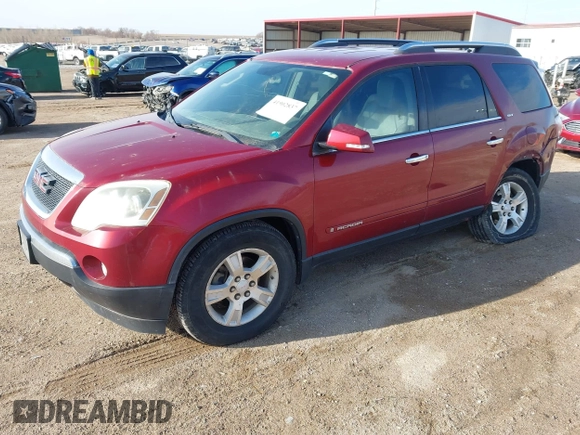 2008 GMC Acadia SLT2 with VIN 1GKEV33728J281407, listed as a IAAI auction lot 41902837 with 212,076 mi miles and . Bid and sale history available at DreamBid. Image 2.