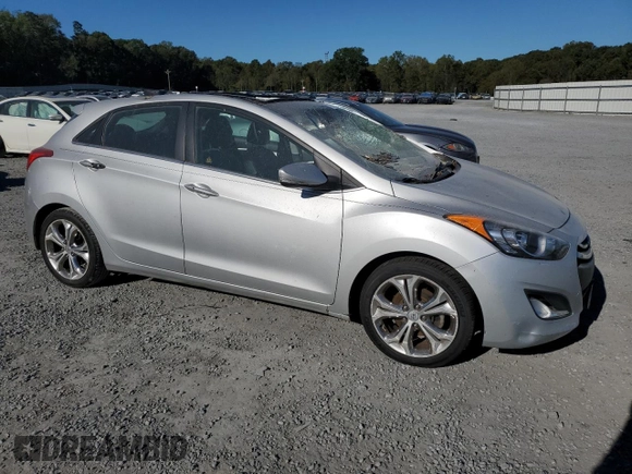 2014 Hyundai Elantra with VIN KMHD35LH7EU208444, listed as a Copart auction lot 75526234 with 60,530 mi miles and Salvage Title. Bid and sale history available at DreamBid. Image 4.