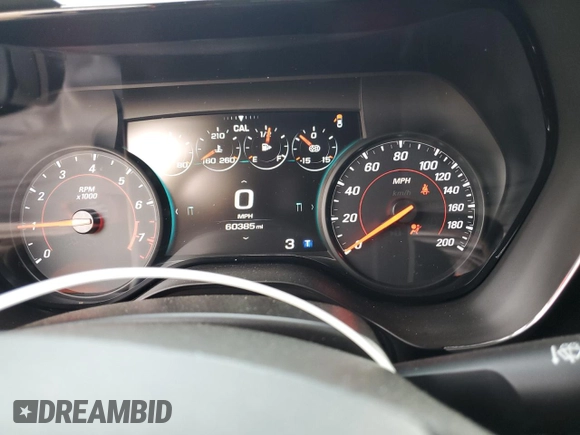 2018 Chevrolet Camaro ZL1 with VIN 1G1FJ1R60J0149068, listed as a Copart auction lot 44157975 with 60,385 mi miles and Salvage Title. Bid and sale history available at DreamBid. Image 9.