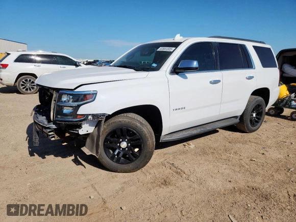 2016 Chevrolet Tahoe LS with VIN 1GNSCAKC6GR355149, listed as a Copart auction lot 60883305 with 179,782 mi miles and Salvage title. Bid and sale history available at DreamBid. Image 1.