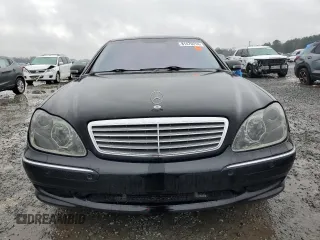 2002 Mercedes-Benz S-Class 6.0L with VIN WDBNG78J12A229046, listed as a Copart auction lot 81470214 with 0 mi miles and Salvage Title. Bid and sale history available at carsss.com. Image 5.