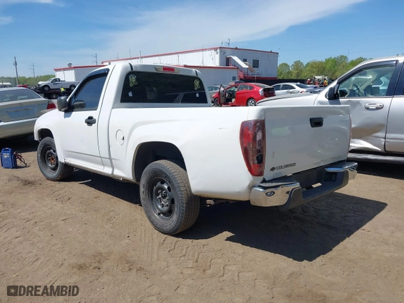 2007 Chevrolet Colorado Work Truck with VIN 1GCCS149678217697, listed as a IAAI auction lot 42111610 with 1 mi miles. Bid and sale history available at carsss.com. Image 3.