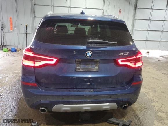 2018 BMW X3 xDrive30i with VIN 5UXTR9C5XJLC83992, listed as a Copart auction lot 46091265 with 72,430 mi miles and Salvage Title. Bid and sale history available at carsss.com. Image 6.